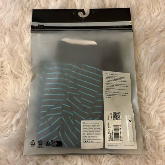 Lululemon Built To Move Boxer 5” *2 Pack, BKNT/PSEO, Size Small - Picture 2 of 5